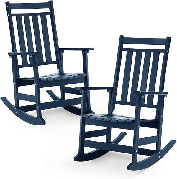Oversized Outdoor Rocking Chairs Set of 2 - Photo 1