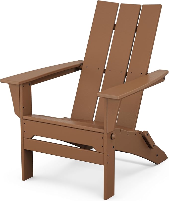POLYWOOD Modern Folding Adirondack Chair
