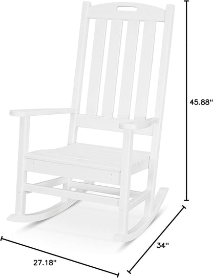 POLYWOOD® Nautical Rocker, White