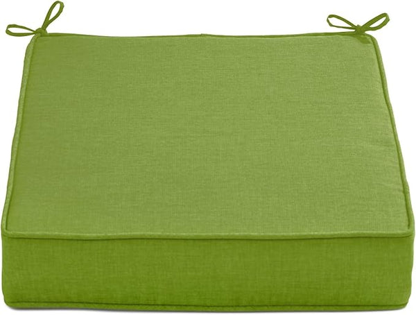 BrylaneHome Extra-Thick Seat Cushion - 23”L x 22”W x 5.5”H - Patio & Outdoor - Water, Stain & Fade Resistant - Willow - Photo 1