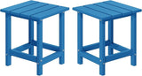 MUCHENGHY Adirondack Outdoor Side Table Set of 2, 14.7" Patio Side Table Weather Resistant - Photo 1