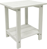 Outdoor Side Table, Weather Resistant Double Small Adirondack Side Table, Outdoor Indoor End Table for Chair - Photo 1