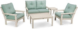 Vineyard 5-Piece Deep Seating Set (Black/Canvas Granite) - Photo 5