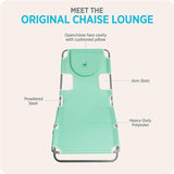 Ostrich the Original Chaise 72 x 22 Inch Lounge Portable Reclining Lounger, Outdoor Patio, Beach, Lawn, Camping - Photo 5