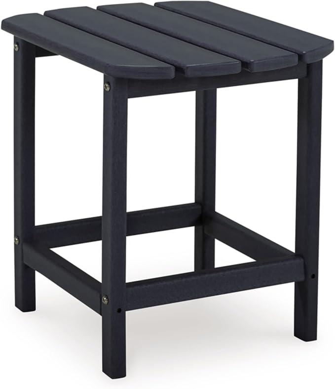 Signature Design by Ashley Sundown Treasure Modern Weather Resistant Outdoor End Table, Black - Photo 1