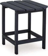 Signature Design by Ashley Sundown Treasure Modern Weather Resistant Outdoor End Table, Black - Photo 1