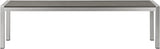 Modway Shore Aluminum Outdoor Patio Bench in Silver Gray - Photo 4
