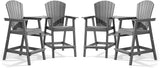 PASAMIC Tall Adirondack Chairs Set of 2, All-Weather HDPE Patio Chairs with Double Connecting Trays - Photo 1