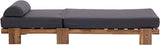 78.8'' Outdoor Patio Chaise Lounge Chair, Acacia Wood Adjustable Recliner with Headrest, Perfect for Terrace, Poolside - Photo 8