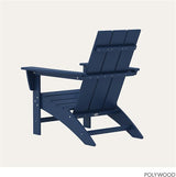 POLYWOOD Modern Adirondack Chair – All-Weather Outdoor Lawn Adirondack Chairs – HDPE - Photo 6