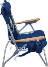 Tommy Bahama Hi-Boy 17" Seat Height 4-Position Lace-Up Suspension Folding Beach Backpack Chair - Photo 4