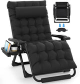 Slendor Oversized Zero Gravity Chairs XXL, 33In Padded Zero Gravity Lounge Chair, Lawn Recliner - Photo 1