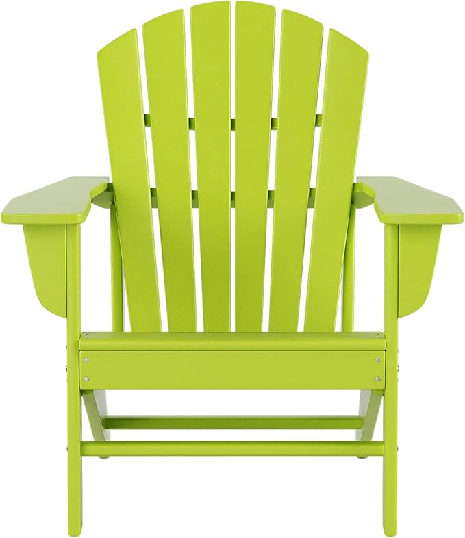 WestinTrends Dylan Outdoor Adirondack Chair (Set of 2), Lime