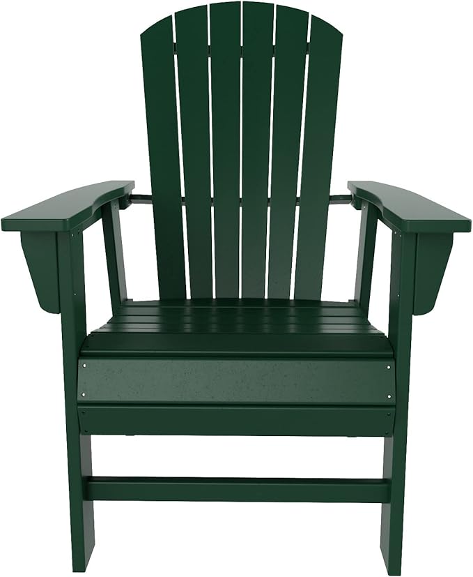 WO WESTIN OUTDOOR HDPE Altura Adirondack Dining Chair,Dark Green