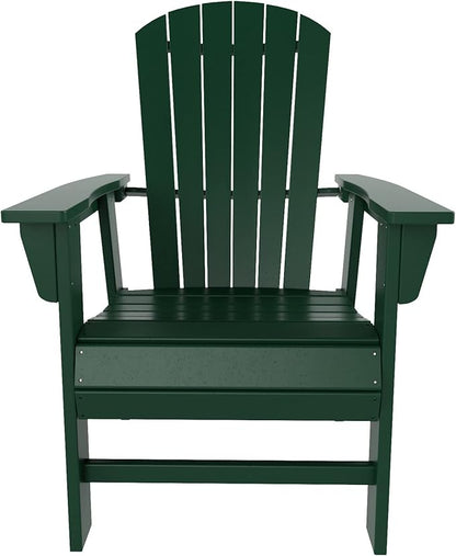 WO WESTIN OUTDOOR HDPE Altura Adirondack Dining Chair,Dark Green
