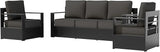 Outdoor Aluminum Furniture Set, 3-Piece Patio Conversation Set, 2 Chairs and 1 Sofa, All-Weather Metal Frame - Photo 1
