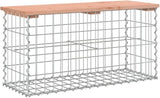 Garden Bench Wooden Solid Douglas Fir Wood, Compact Durable Outdoor Seating for Patio, Porch - Photo 3
