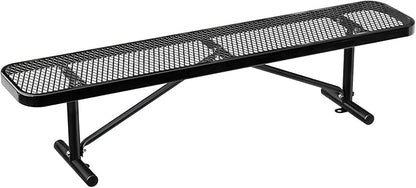 Ceridwen Park Benches for Weatherproof Commercial Outdoor Bench,Metal Frame Park Bench with Expanded Metal Mesh for Garden Bench,Rectangular Outdoor Benches for Outside Garden Lawn Yard Porch