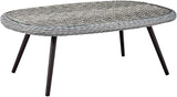Modway EEI-3177-GRY-GRY-SET Endeavor 4 Piece Outdoor Patio Wicker Rattan Sectional Sofa Set, Gray - Photo 2