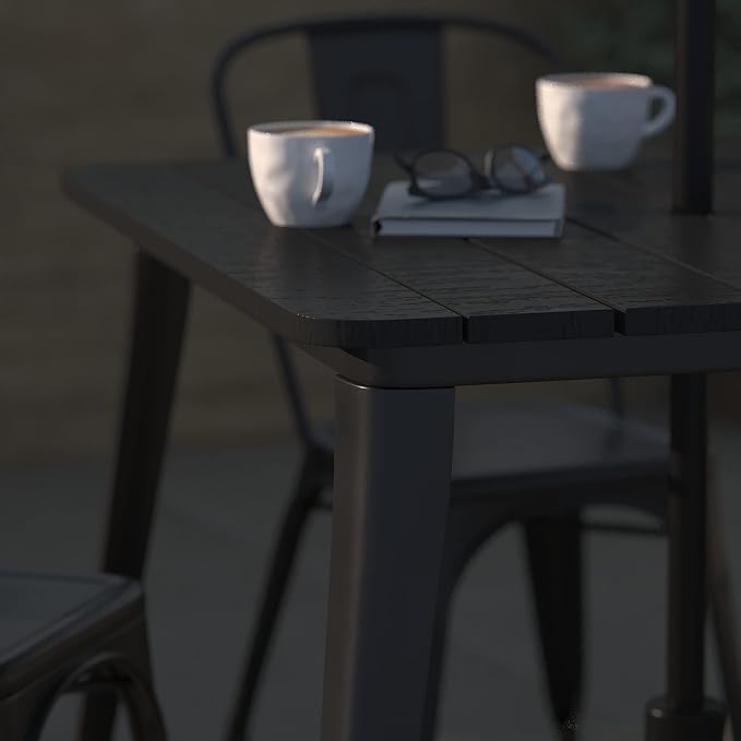 Taylor & Logan Ani Outdoor Dining Table with Umbrella Hole - Photo 6