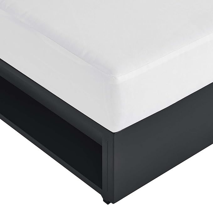 Modway Tahoe Aluminum Armless Patio Gray White Modular Weather-Resistant Cushions-Perfect as Club Outdoor Lounge Chair