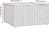Garden Coffee Table Grey Patio Side Table Coffee Tables for Lawn Deck - Photo 2