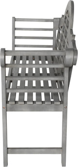 JONATHAN Y BNH103B Lutyens 51.2" 3-Seat Arched 600-Lbs Support Acacia Wood Outdoor Garden Patio Bench for Garden, Lawn - Photo 7
