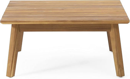 Burchett Outdoor Coffee Table - Acacia Wood - Teak