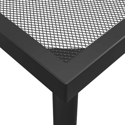 Patio Table Anthracite 65"x31.5"x28.3" Steel Mesh Outdoor Furniture Table