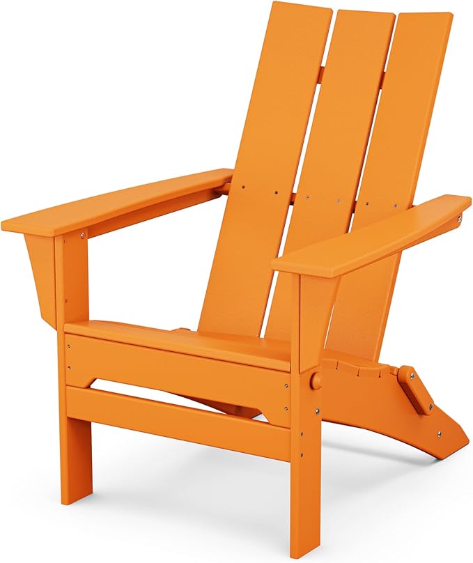 POLYWOOD Modern Folding Adirondack Chair - Photo 1