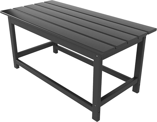 WO WESTIN OUTDOOR HDPE Laguna Outdoor Poly Adirondack Coffee Table, Gray