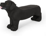 Outdoor Dog Bench 31.5" Labrador-Shaped Concrete Garden Bench for Patio & Yard Lightweight & Weather-Resistant - Photo 5