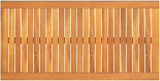 Solid Acacia Wood Coffee Table Rectangular Natural Medium Indoor Outdoor Furniture - Photo 5