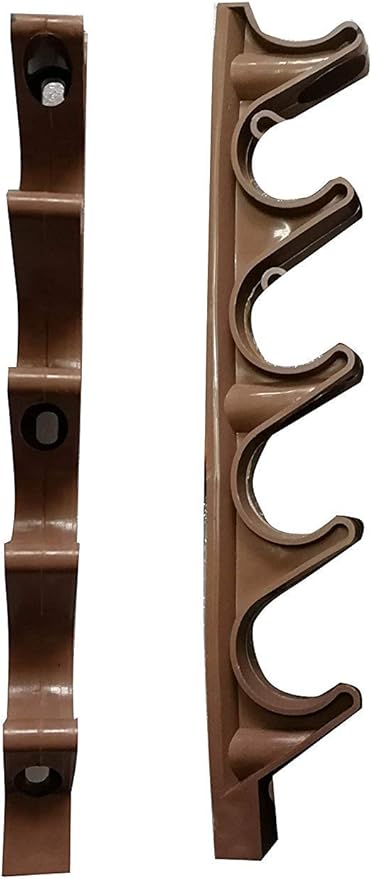 SUQ I OME Multi Position Adjustment Brackets for Chaise Lounge Reclining Brace Heavy Duty Screwed or Riveted Joint Girder Convertible Outdoor Patio Furniture Durable (5 Position, Brown)