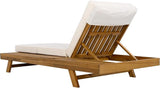 Merax Acacia Wood Chaise Lounge Chair Outdoor Set of 2 - Photo 7