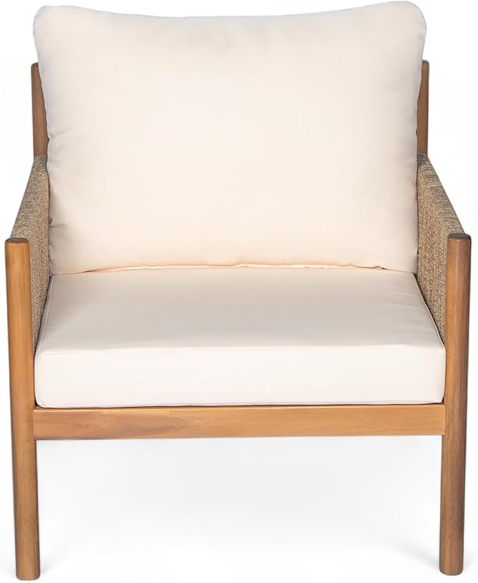 Christopher Knight Home Barris Lounge Chair Outdoor Set of 2, Patio Accent Chair, Comfy Reading Extra Seat - Photo 6