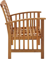 (Fast Delivery) Garden Wooden Benche, Slatted Design, Indoor/Outdoor Bench, with Backrest and Armrests, Durable, Wooden - Photo 4