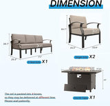 Gotland Aluminum Patio Furniture Set - Photo 2