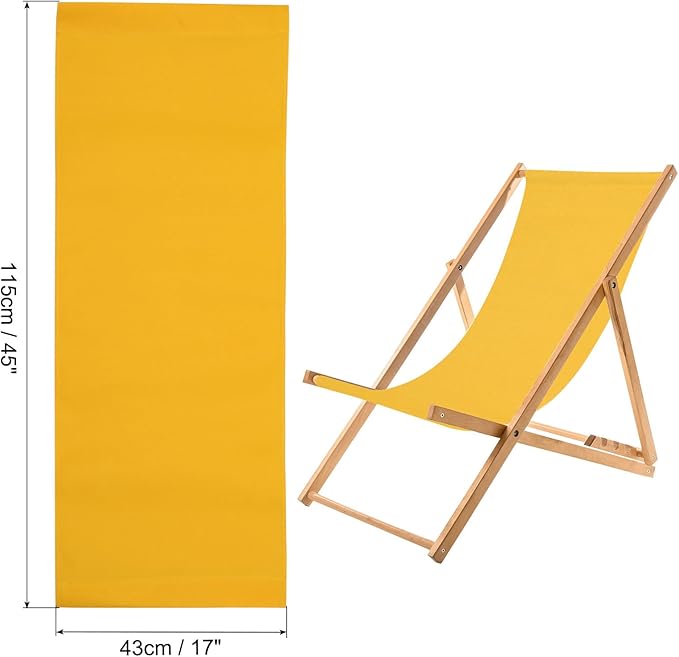 PATIKIL Beach Chair Replacement Fabric, 45 x 17 Sling Chair Replacement Oxford Cloth for Lounge, Reclining Patio - Photo 3