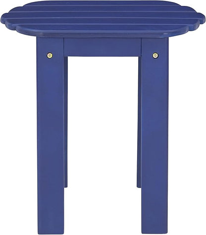 Linon Jayde Blue Adirondack Outdoor Accent Table