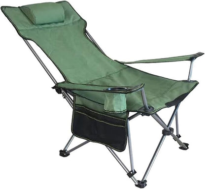 Generic Lounge Chair Adjustable Position Folding Camping Cot, Outdoor Lounger Folding Zero Gravity Outdoor Recliner Patio Lounge Chair Headrest