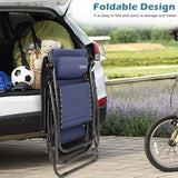 VINGLI Upgraded Zero Gravity Chair Set of 2 Lounge Outdoor Chairs with Trays and Pillows - Photo 6