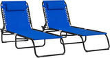 Outsunny Folding Chaise Lounge Chair Set of 2, Patio Sun Tanning Chair - Photo 1