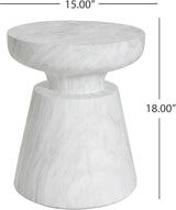Christopher Knight Home Jayme 15"Indoor Outdoor Accent Side Table, Lightweight Concrete End Table - Photo 2