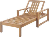 Outdoor Lounge Chairs, 6-Position Patio Chaise Lounge with Cushion & Adjustable Backrest for Backyard, Deck - Photo 3