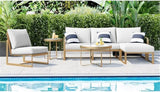 Elle Decor Mirabelle Outdoor Coffee Table in French Gold - Photo 2