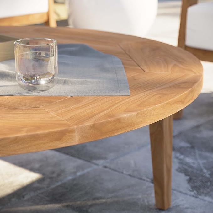 Modway Brisbane Teak Wood Coffee Table, Natural