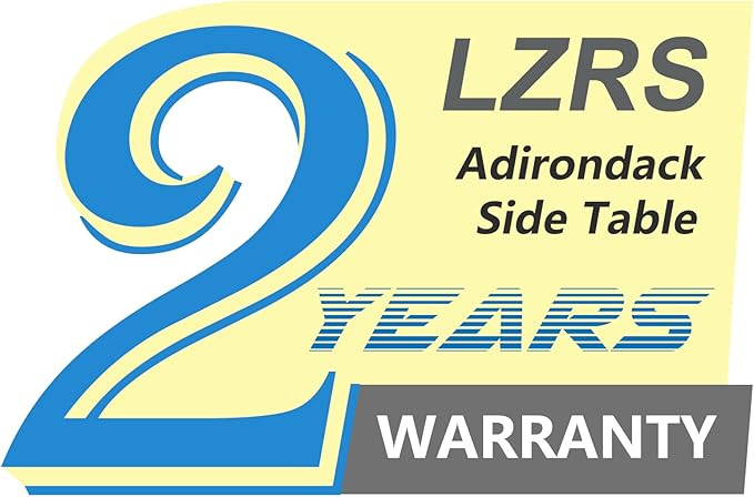 LZRS Round Adirondack Patio Side Table End Table, Outdoor Side Tables for Patio, Backyard, Pool, Indoor Companion - Photo 8