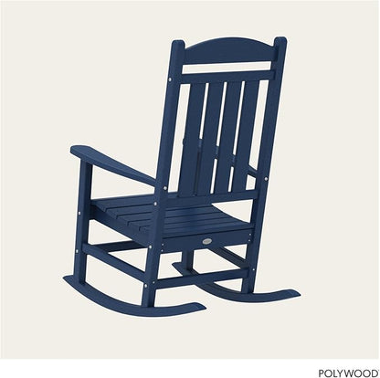POLYWOOD Presidential Rocking Chair in Navy