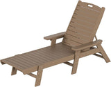 WestinTrends Malibu Poly Reclining Chaise Lounge Weathered Wood - Photo 10